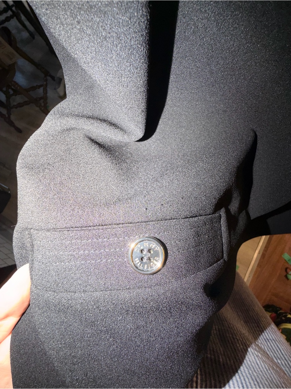 Tommy Hilfiger Black Dress with Silver Grommet Strap - Picture 5 of 5